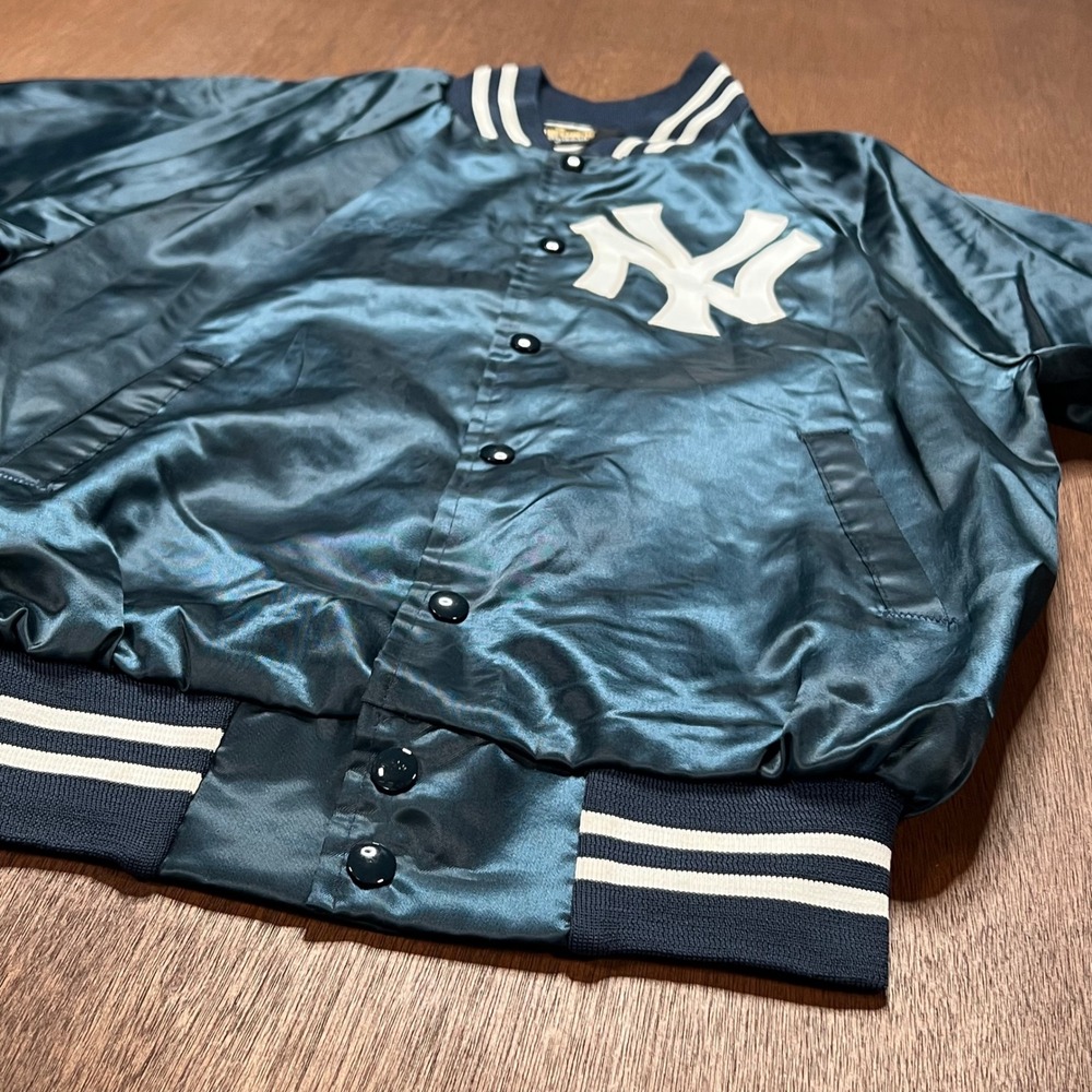 Vintage Auburn Sportswear New York Yankees Varsity Jacket Navy Blue Small USA - Picture 5 of 10